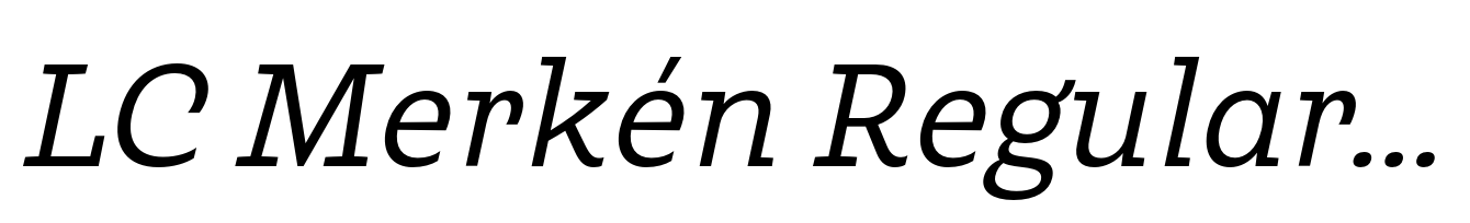 LC Merkén Regular Italic